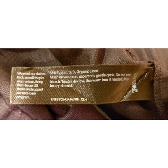 NWT Eileen Fisher Womens Linen Blend Slub Jumpsuit Black Wide Leg Cropped Large - Picture 13 of 13